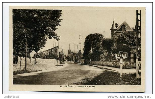 CPA 50.-BREHAL.-Entrée Du Bourg.-iop 508 - Brehal