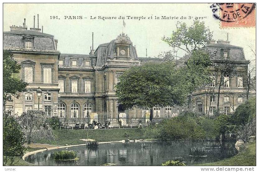 Square Du Temple Et Mairie Du III E Arr.- Paris 03 - District 03