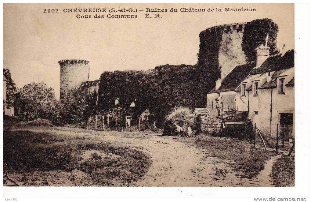 78 CHEVREUSE  Ruines Du Château De La Madeleine Cour Des Communs - Chevreuse