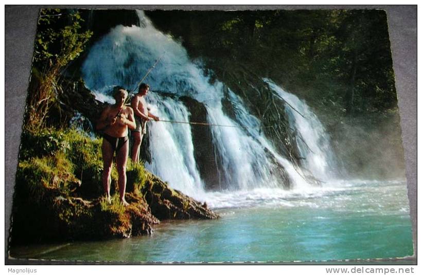 Fishing,Sport,Hobby,Fisherman,postcard - Angelsport