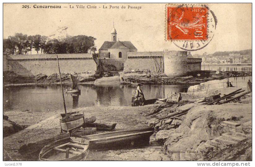 29 / CONCARNEAU / LA VILLE CLOSE / LA PORTE DU PASSAGE / TRES JOLIE CARTE / VILLARD 205 - Concarneau