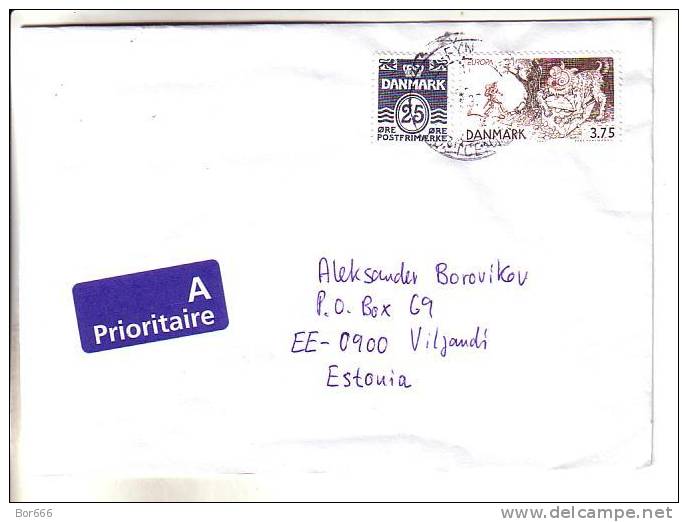 GOOD Postal Cover DENMARK To ESTONIA 1997 - Good Stamped: Europa - 1997