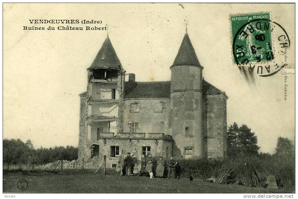 D 36 .VENDOUVRES . RUINES DU CHATEAU ROBERT . - Autres & Non Classés