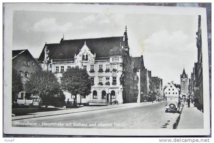 CP Foto De MINDELHEIM " Haupstrafze Mit Rathaus Und Oberen Tor " . - Mindelheim