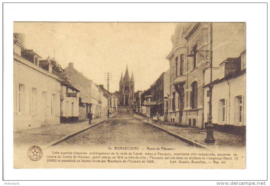 BONSECOURS Route De Peruwelz 1924 - Péruwelz