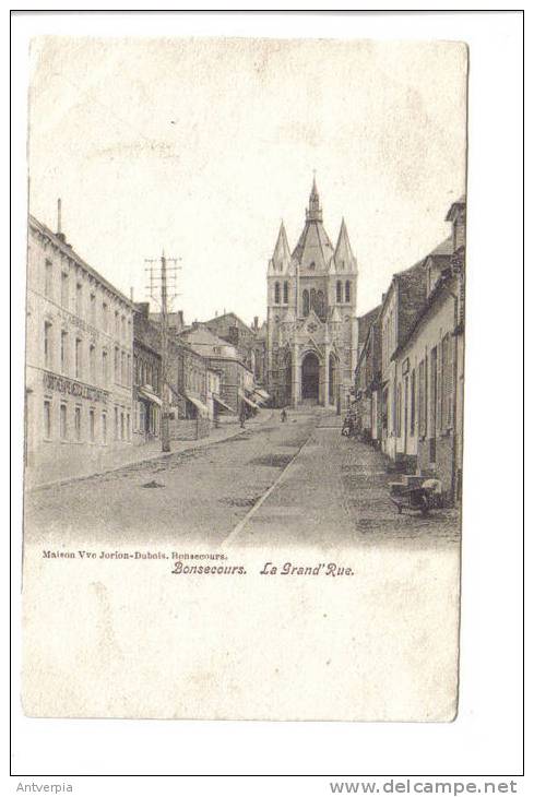 BONSECOURS La Grand Rue (carte Vierge) Edit.jorion-dubois - Péruwelz