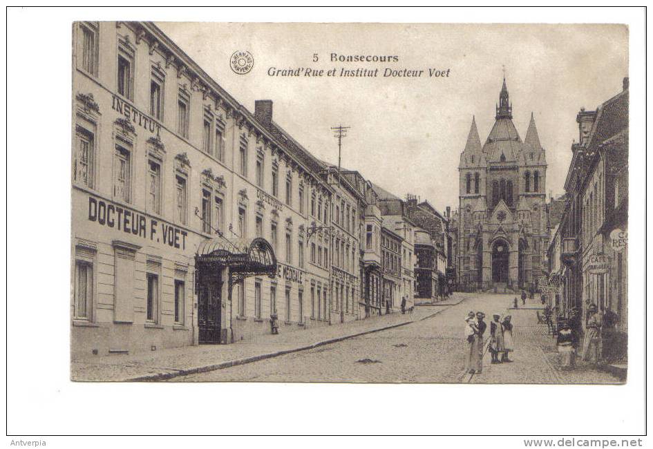 BONSECOURS Grand Rue Et Institut Docteur Voet (1922) Edit.hermans - Péruwelz