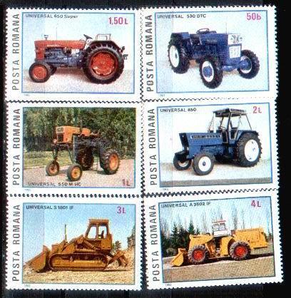 Romania 1985 Mint Set With Tractor. - Autres (Terre)