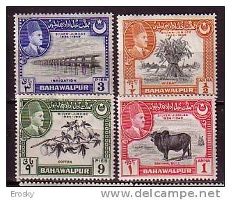 J3487 - BRITISH COLONIES BAHAWALPUR Yv N°18/21 * - Bahawalpur