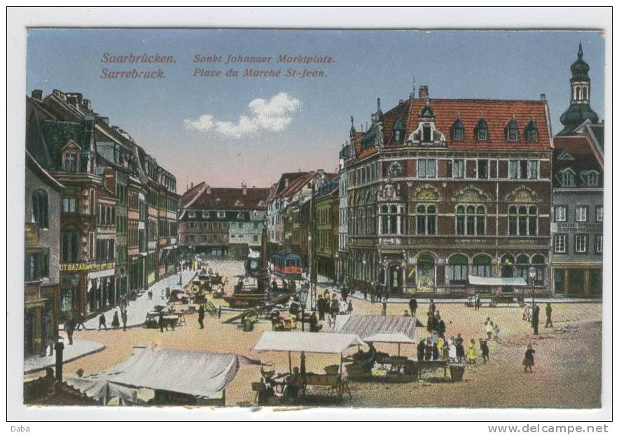 SARREBRUCK.  PLACE DU MARCHE St. JEAN. - Saarbruecken