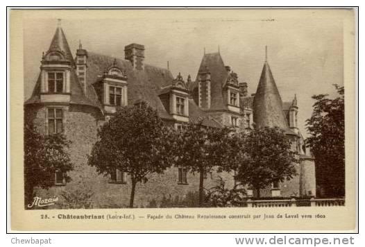 Chateaubriant - Façade Du Château Renaissance Construit Par Jean De Laval  - 25 - Châteaubriant