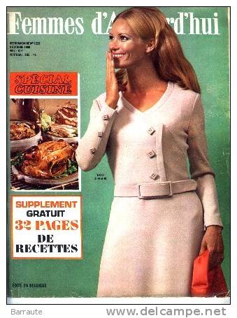 Femmes D´aujourd´hui N° 1223 Du 9/10/1968 . PUB 404 Peugeot Pleine Page. - Fashion