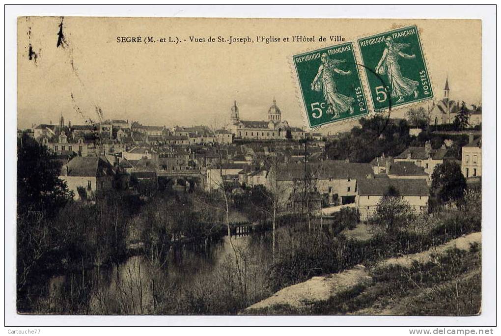 K9 - SEGRE - Vues De Saint-Joseph, L'église Et L'Hôtel De Ville - Segre