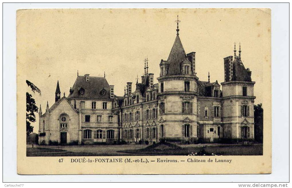 K9 - DOUE-la-FONTAINE - Environs - Château De LAUNAY - Doue La Fontaine