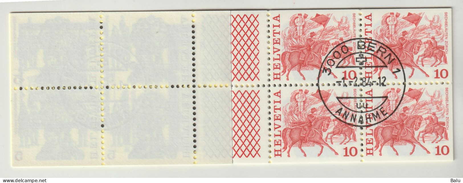 Schweiz 1984 Markenheftchen 78 FDC Gestempelt, Trachten 5 Fr., Heft Nr. O-78a, Bern 1.2.84, 6 Scans - Postzegelboekjes