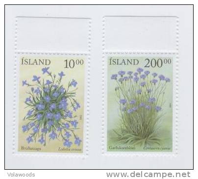 Islanda - Serie Completa Nuova: Fiori - 2002 - Unused Stamps