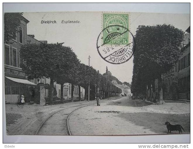 Diekirch Esplanade Voyagé Ettelbruck 1908 10282 Maunon Champagne - Ettelbrück
