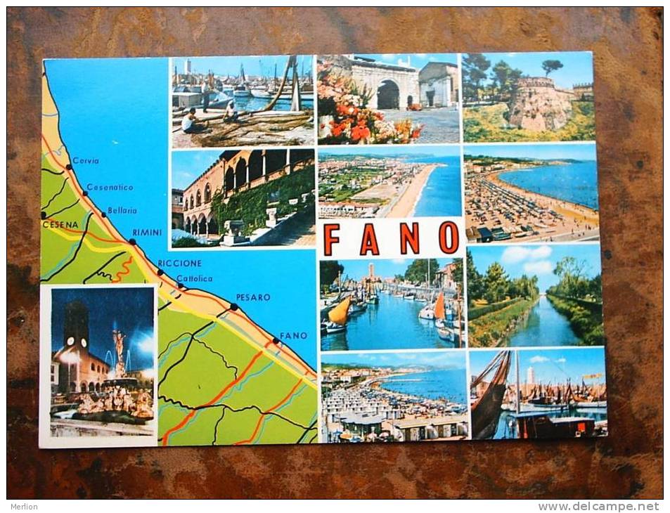 FANO -  Map - VF/XF   Cca  1970´s  D12283 - Fano