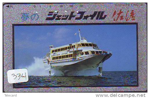 Télécarte Telefonkarte  Ship (334) Bateau - Schiff - Schip - Boot - Barco - Phonecard Japon Japan - Boats
