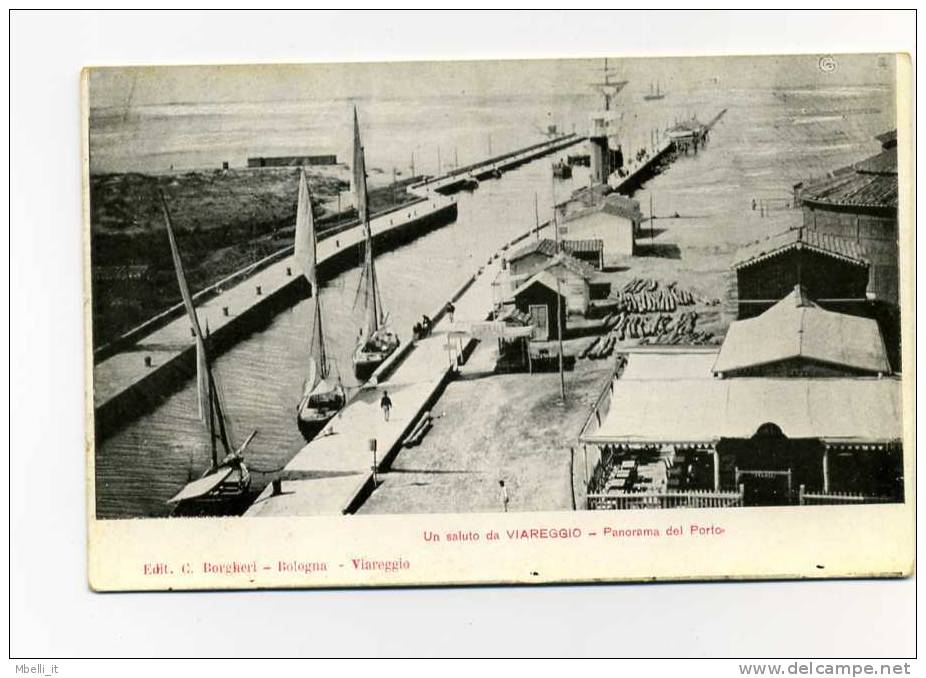 Viareggio Porto E Barche A Vela 1900 - Viareggio