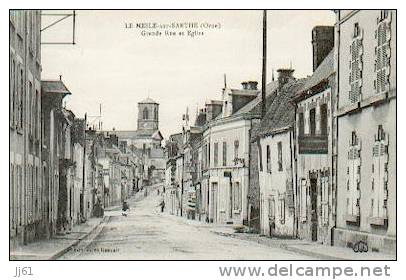 Le Mêle Sur Sarthe Grande Rue CPA BE - Le Mêle-sur-Sarthe