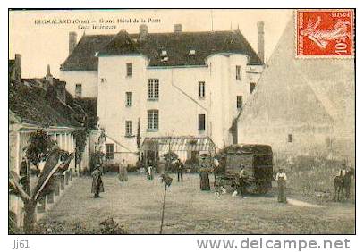 Rémalard Hotel De La Poste CPA BE Léger Pli En Bas A Gauche - Remalard