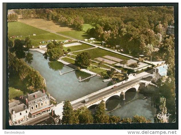 CPSM - Montbazon (Indre Et Loire 37) - Vue Aérienne - La Plage Et Le Camping ( COMBIER CIM 254 96A) - Montbazon