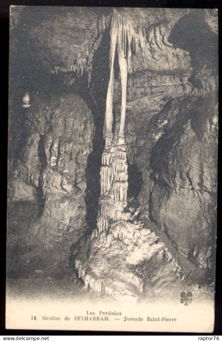 CPA Non écrite 64 GROTTES DE BETHARRAM Torsade Saint Pierre - Lestelle-Bétharram