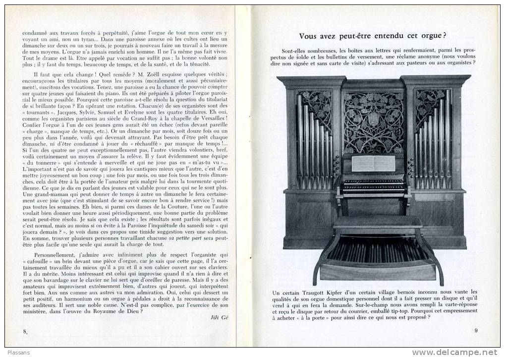 LA TRIBUNE DE L´ORGUE. Revue SUISSE. N°2 15e Année. Bressonaz, Korntal, Croix-d´Ouchy ... - Muziek