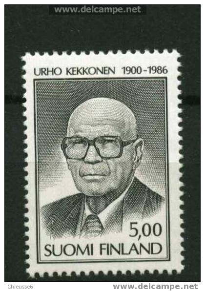 Finlande** N° 967 - Décès De L´ancien Président U. Kekkonen - Autres & Non Classés