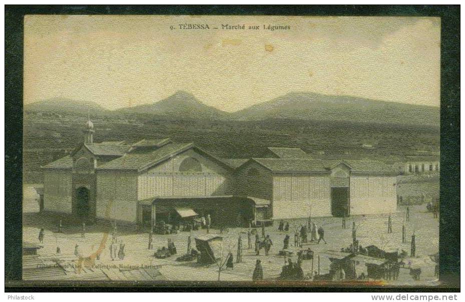 CPA ALGERIE TEBESSA Marche Aux Legumes 1915 - Tebessa