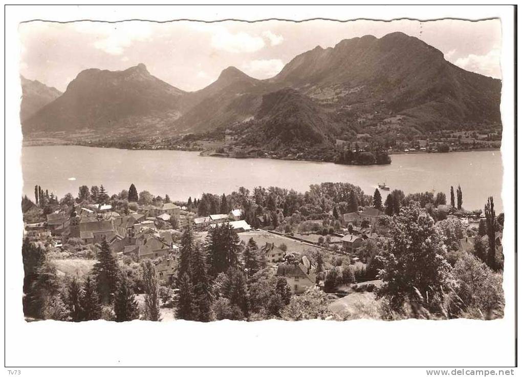 Cpc1391 - TALLOIRES Et La Presqu'ile De Duingt (74 - Haute Savoie) - Talloires