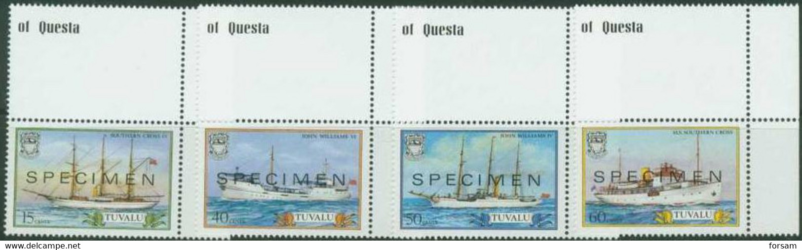 TUVALU..1987..Michel # 430-433...MNH...SPECIMEN. - Tuvalu