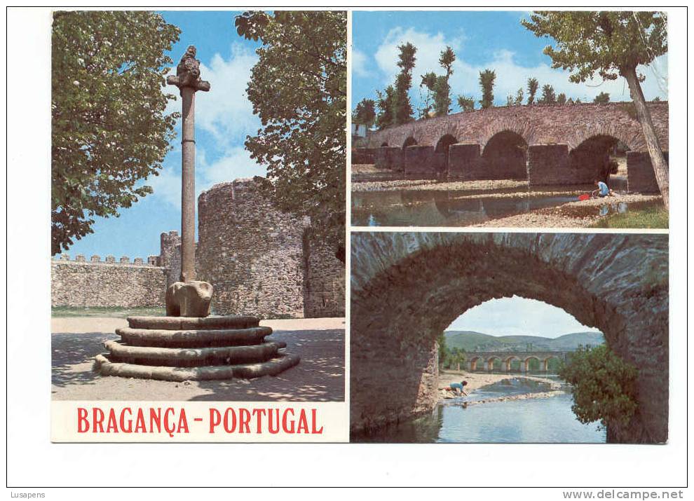Portugal Cor 0331 - Bragança - Pelourinho, Ponte E Arco - Bragança