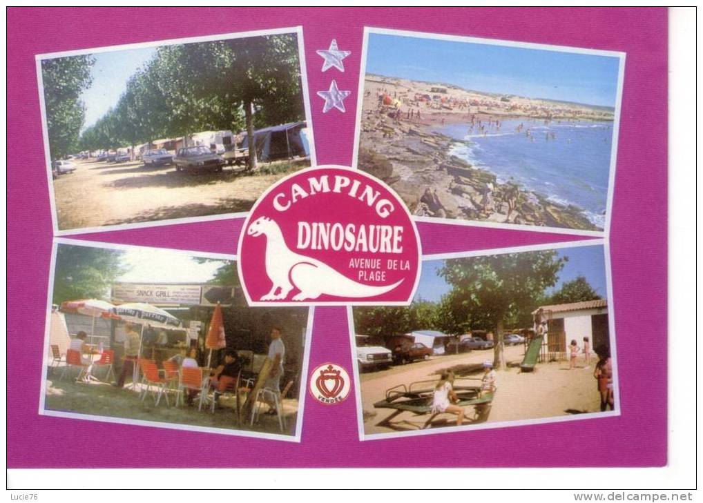 LE VEILLON PLAGE -  Camping   " LE DINOSAURE "  -  4 Vues  - N° 3869 - Talmont Saint Hilaire