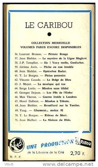 "LA VILLA DES SECRETS" De Jean Biehler, Production Caribou, Librairie De La Cité, Lyon, N° 73 - Caribou