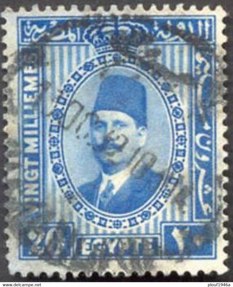 Pays : 160,3 (Egypte : Royaume (Fouad Ier)   Yvert Et Tellier N° :   125 A (o) - Gebruikt