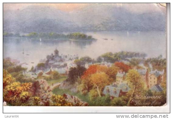 Vintage - Ol England Postcard - Carte Ancienne De Grande Bretagne - Windermere - Sonstige & Ohne Zuordnung