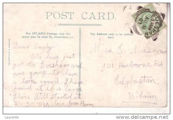 Vintage - Ol England Postcard - Carte Ancienne De Grande Bretagne - Evesham - Sonstige & Ohne Zuordnung