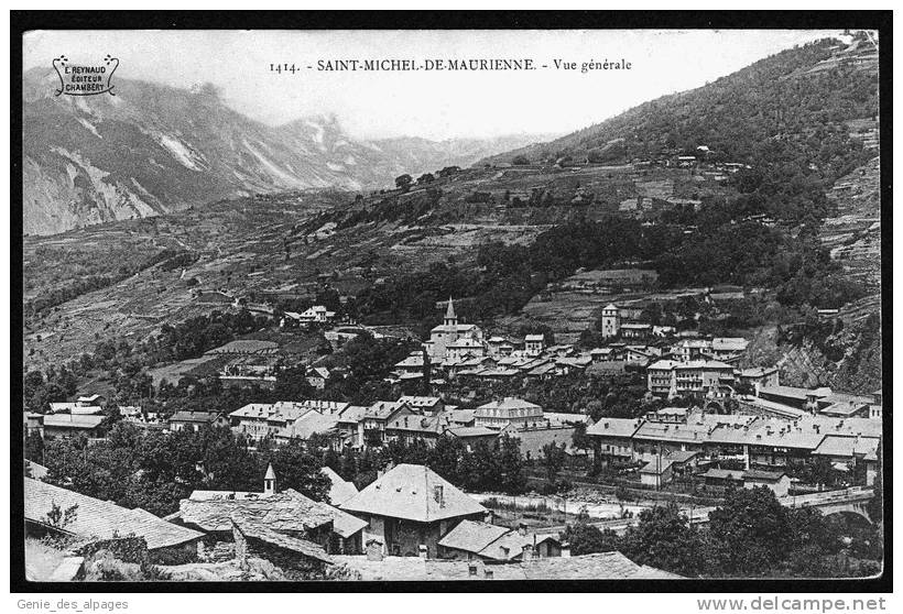 73 - SAVOIE, St MICHEL De MAURIENNE, Vue Générale Ed Reynaud 1414, Dos Div Vierge - Saint Michel De Maurienne