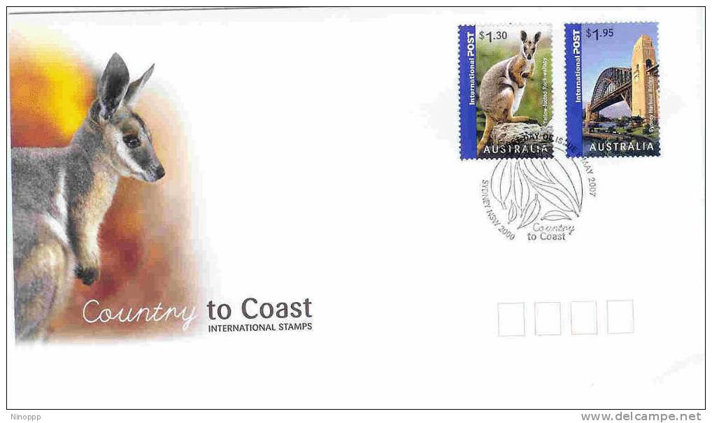 Auatralia-2007 International Mail -kangaroo  FDC - FDC