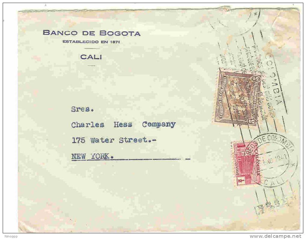 Colombia-1941 Cover Sent To New York - Colombia