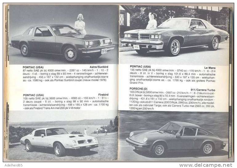 1976, Alle Auto's, Autos, Auto, Voiture, Car, Voitures, Cars, Wim Oude Weernink, Uitg. De Alk Bv, Alkmaar - Encyclopédies