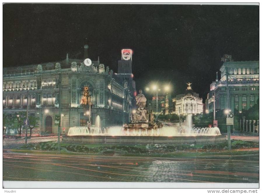 Madrid - Aspecto Nocturno De La Plaza De La Cibeles - Philips - Autres & Non Classés