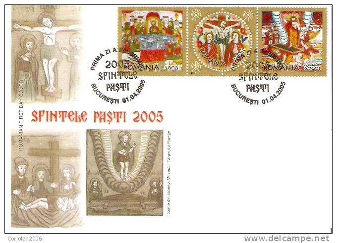 Fdc Romania 2005/ Easter - Pasen