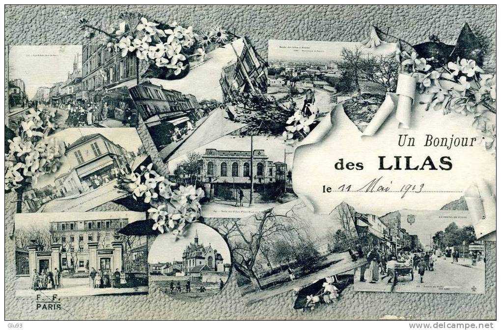 CP - Les Lilas (93) - Lot De 3 CP - église - Bonjour - Vue Panoramique - Les Lilas