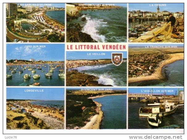 LE LITTORAL VENDEEN  - 9 Vues - Poitou-Charentes