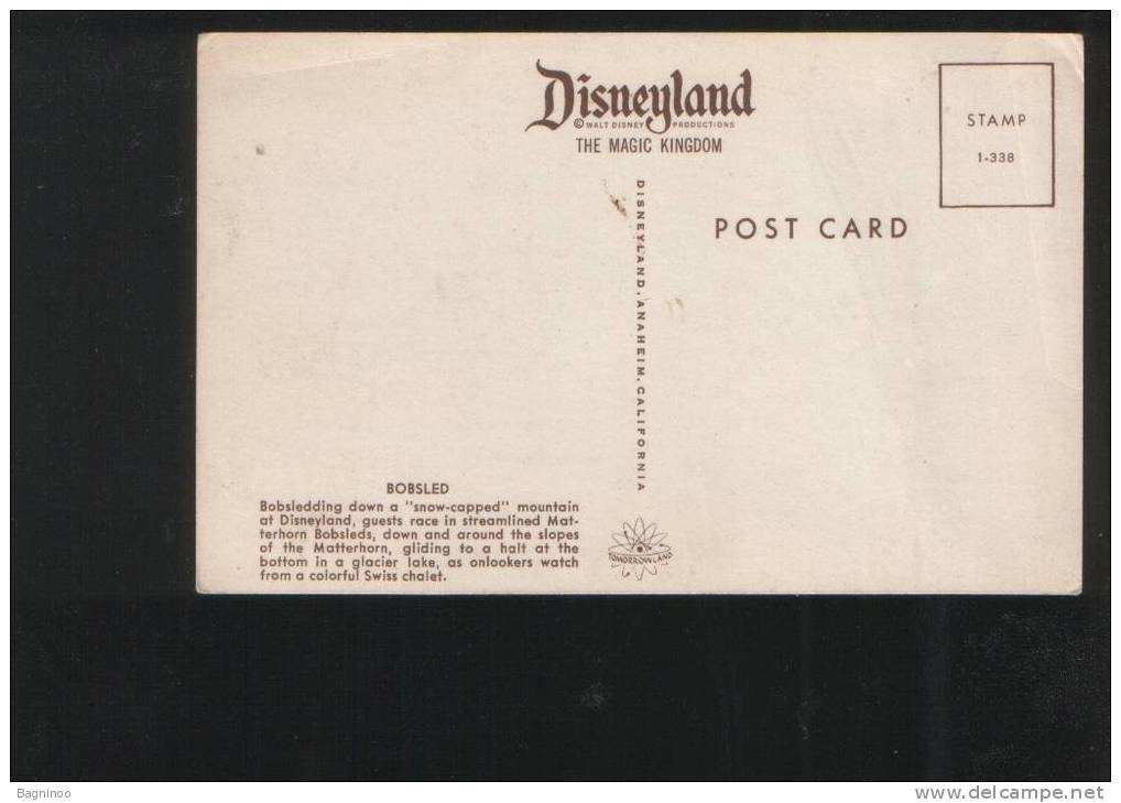 DISNEYLAND Postcard USA - Disneyland