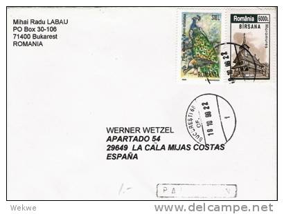 Rum052/  - RUMÄNIEN - Pfau/Holzkirche 1999 - Cartas & Documentos