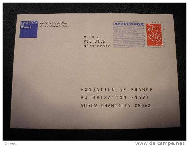 PAP Réponse Luquet FONDATION DE FRANCE - Prêts-à-poster: Réponse /Lamouche